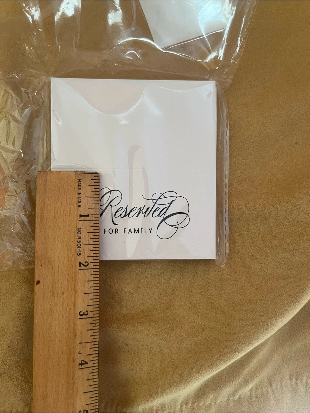 Reserved For Family Table Tent Cards